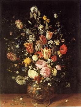  Floral, beautiful classical still life of flowers.043